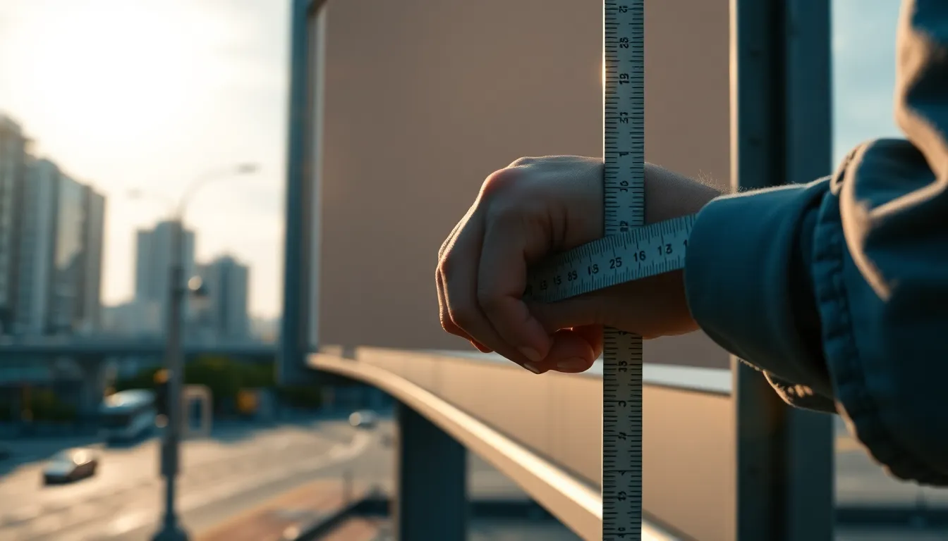 Medidas de un panel publicitario