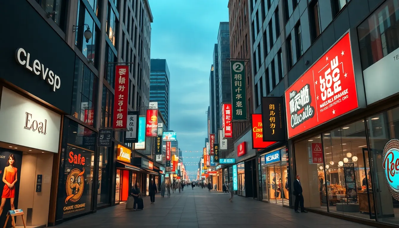 Letreros publicitarios para tiendas